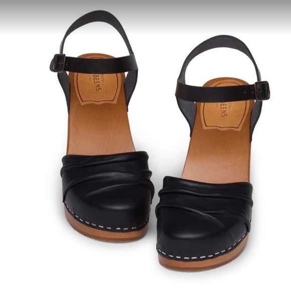 Swedish Hasbeens Wrinkled Black Sandal Best Style🌈 ♥️ - Picture 3 of 10